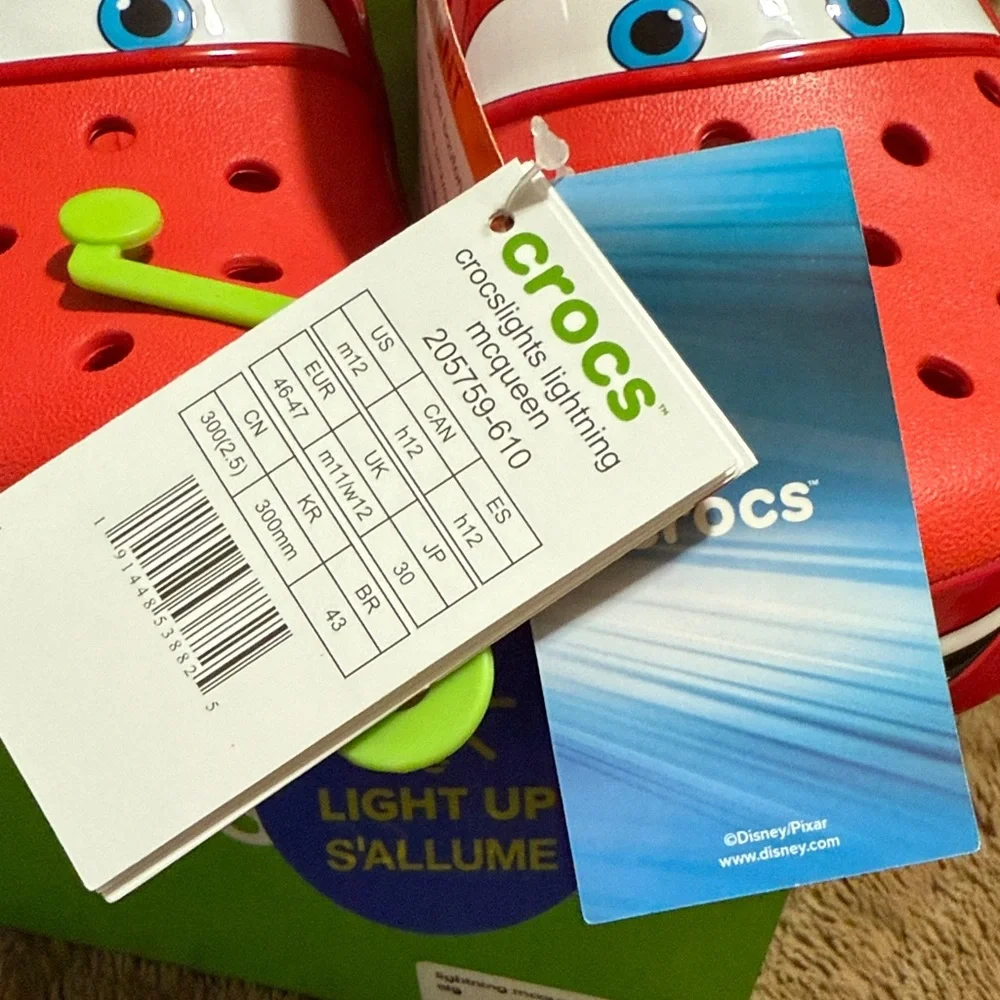 Men’s Lightning McQueen Light-Up CROCS - Picture 2 of 6